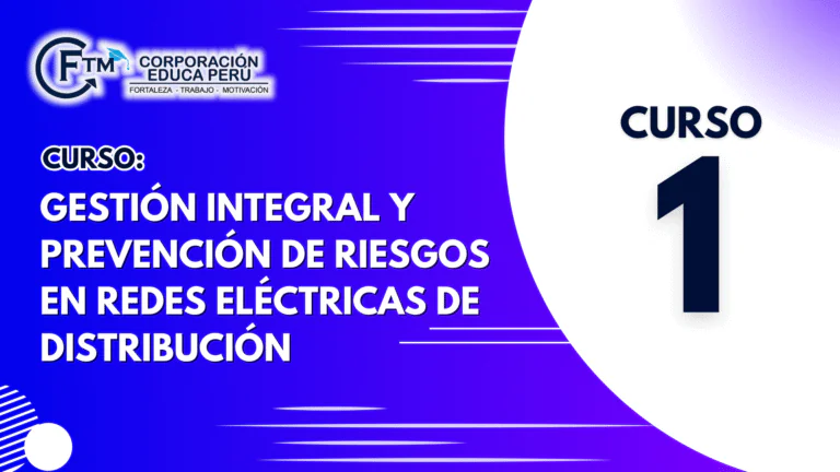 CURSO 01: GESTIÓN INTEGRAL Y PREVENCIÓN DE RIESGOS EN REDES ELÉCTRICAS DE DISTRIBUCIÓN