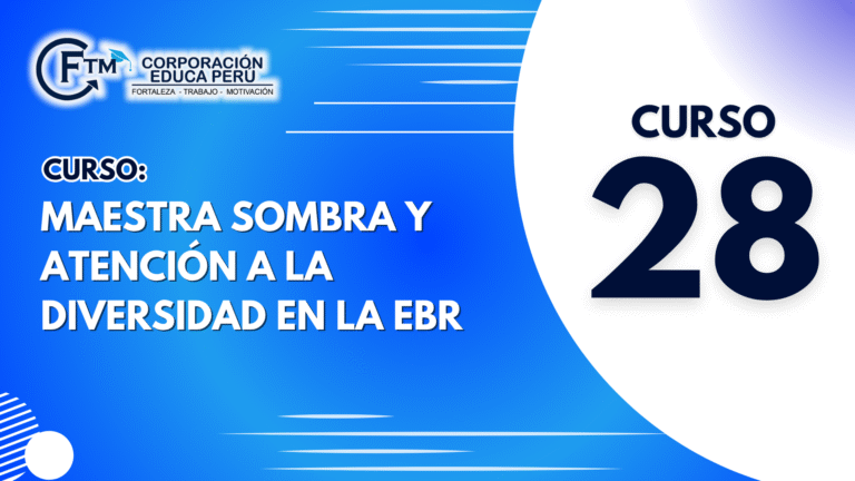 CURSO 28: MAESTRA SOMBRA Y ATENCIÓN A LA DIVERSIDAD EN LA EBR