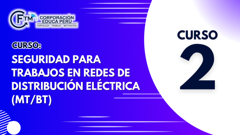 CURSO 02: SEGURIDAD PARA TRABAJOS EN REDES DE DISTRIBUCIÓN ELÉCTRICA (MT/BT)