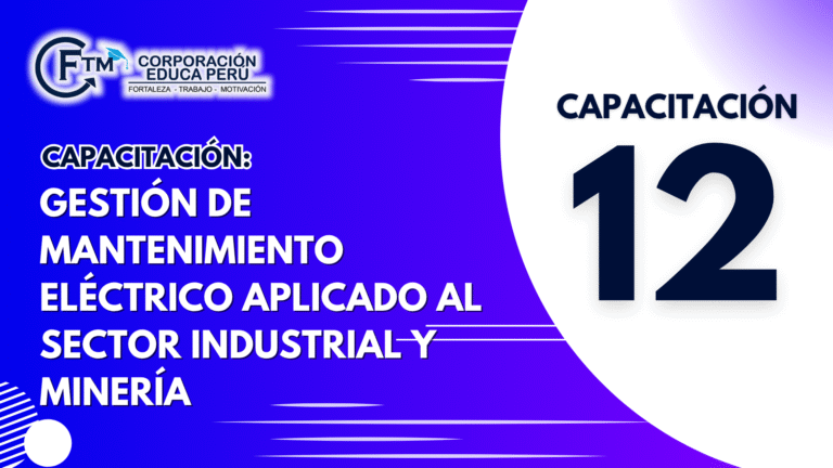 CAP. 12: GESTIÓN DE MANTENIMIENTO ELÉCTRICO APLICADO AL SECTOR INDUSTRIAL Y MINERÍA