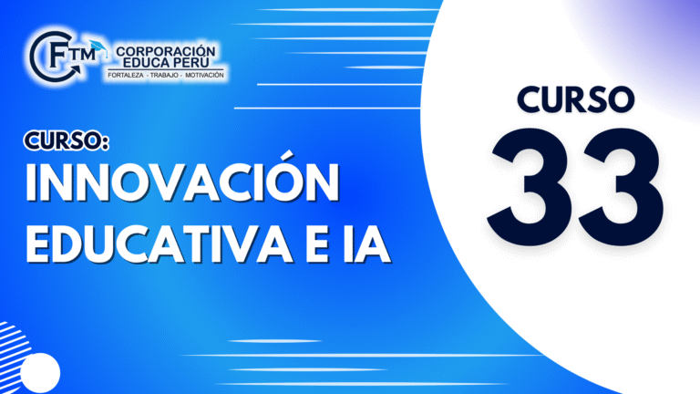 Curso 33: INNOVACIÓN EDUCATIVA E IA